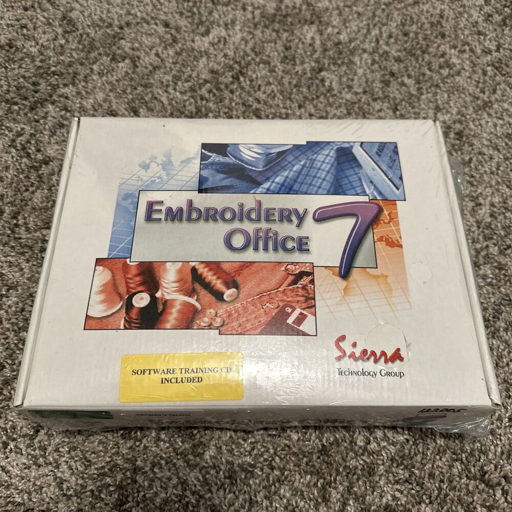 Sierra Technology Embroidery Office 7 Edit 1 - Complete Software Set New Sealed